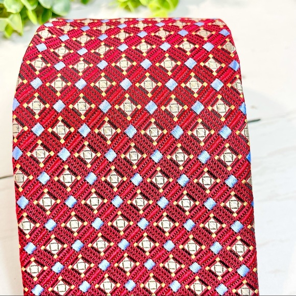 Men's Robert Talbott Best of Class Tie (Red/Blue) - Picture 10 of 11